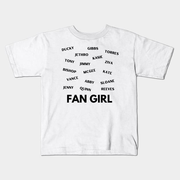 Crime Drama Fan Girl Kids T-Shirt by ShopgirlNY